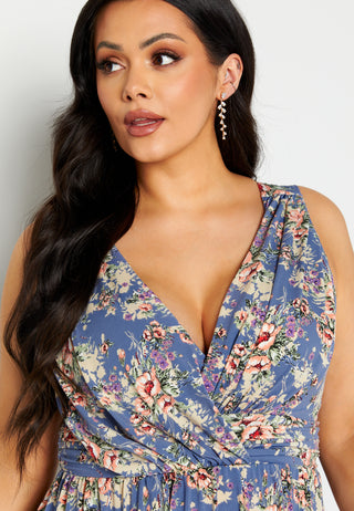 Draped Soft Midi Dress