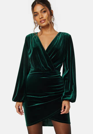 Velvet Wrap Dress