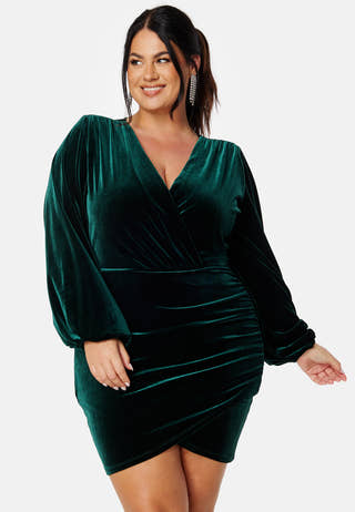 Velvet Wrap Dress