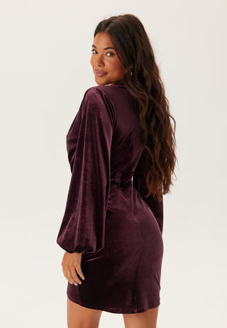 Velvet Wrap Dress