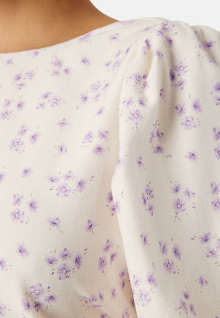 Puff Sleeve Bow Midi Dress