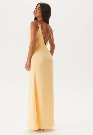 Waterfall Mermaid Satin Gown