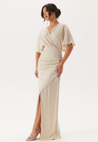 Wrap Satin Gown