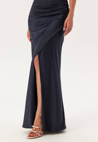 Wrap Satin Gown