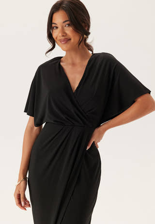 Wrap Slit Maxi Dress