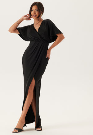 Wrap Slit Maxi Dress