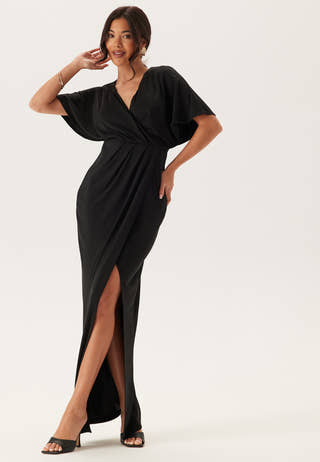 Wrap Slit Maxi Dress