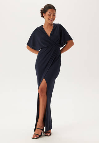 Wrap Slit Maxi Dress