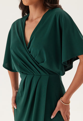 Wrap Slit Maxi Dress