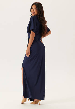 Wrap Slit Maxi Dress