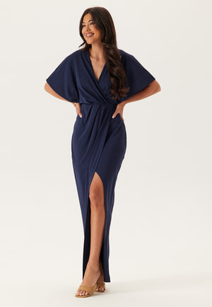 Wrap Slit Maxi Dress