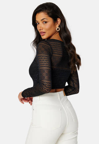 Lace L/S Bustier Top
