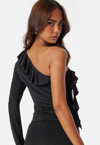 One Shoulder Frill Top