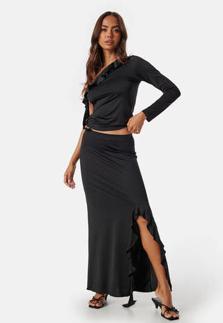 One Shoulder Frill Top