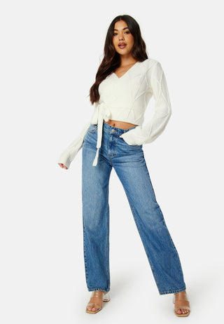 Paulina wrap knit cardigan