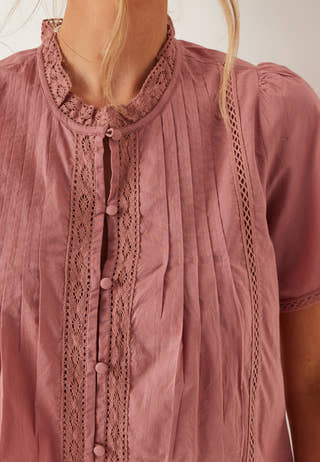 Pleated Detail Blouse