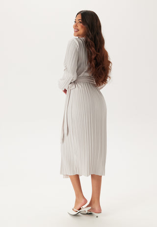Pleated Wrap Dress