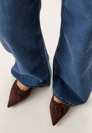 Pointy Flat Slingback