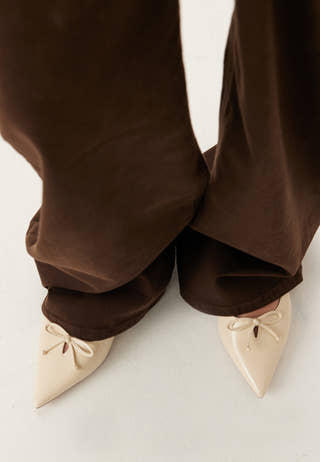 Pointy Flat Slingback