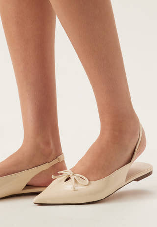 Pointy Flat Slingback