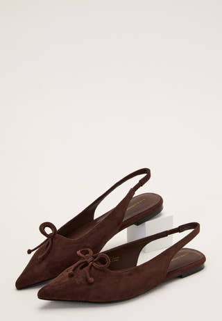Pointy Flat Slingback