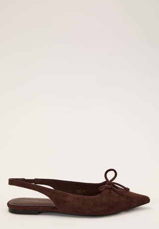 Pointy Flat Slingback