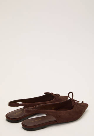 Pointy Flat Slingback