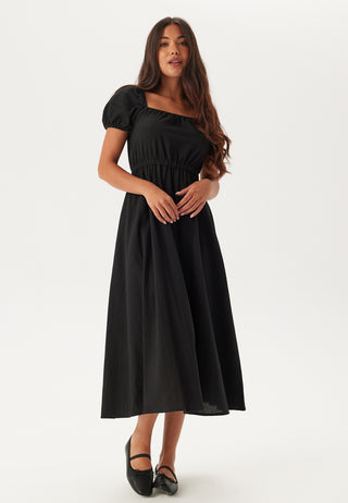 Puff Sleeve Cotton Dress
