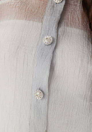 Puff Sleeve Organza Blouse