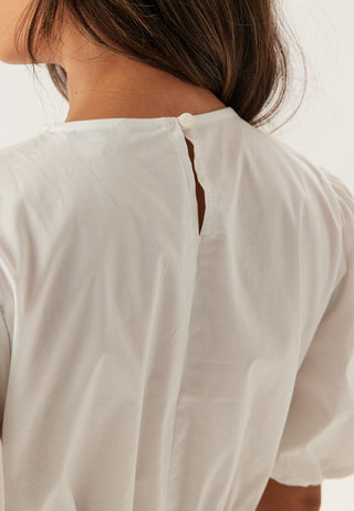 Puff Sleeve Peplum Blouse