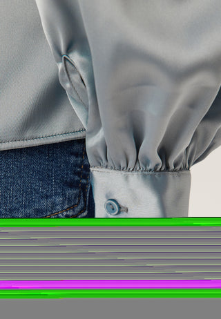 Puff Sleeve Satin Shirt