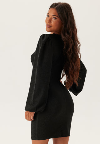 Puff Sleeve Sparkling Dress