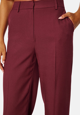 High Waist Regular Suit Trousers