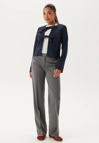 Rib Bow Cardigan