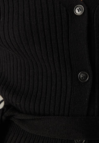 Rib Knitted Cardigan Dress