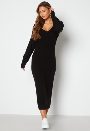 Rosanna knitted puff sleeve dress