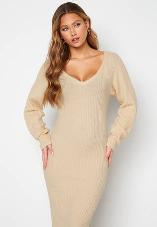 Rosanna knitted puff sleeve dress