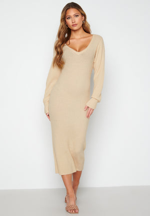 Rosanna knitted puff sleeve dress