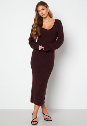 Rosanna knitted puff sleeve dress
