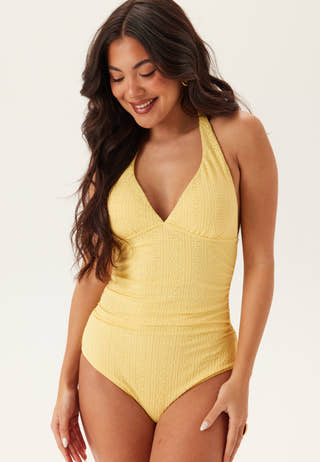 Ruched Broderie Anglaise Swimsuit