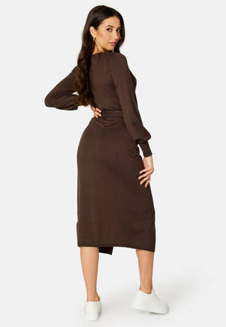 Ryann knitted wrap dress