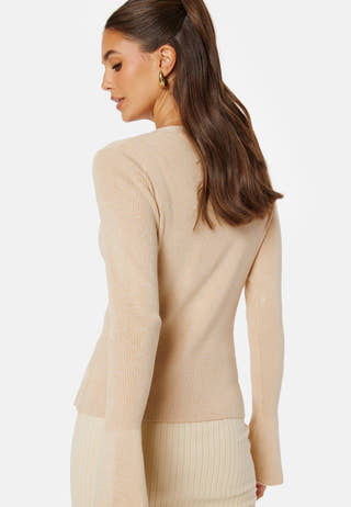 Knitted Rib Cardigan