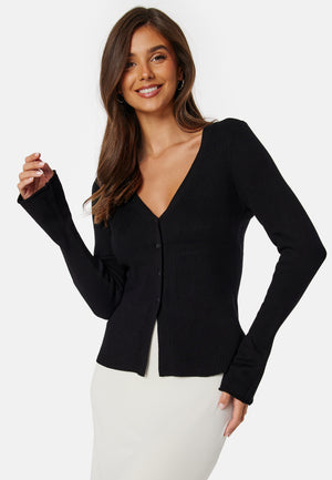 Knitted Rib Cardigan