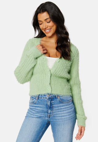Salmi fluffy knitted cardigan