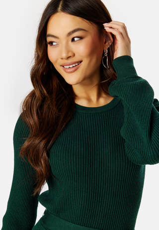 Rib Knitted Skater Dress