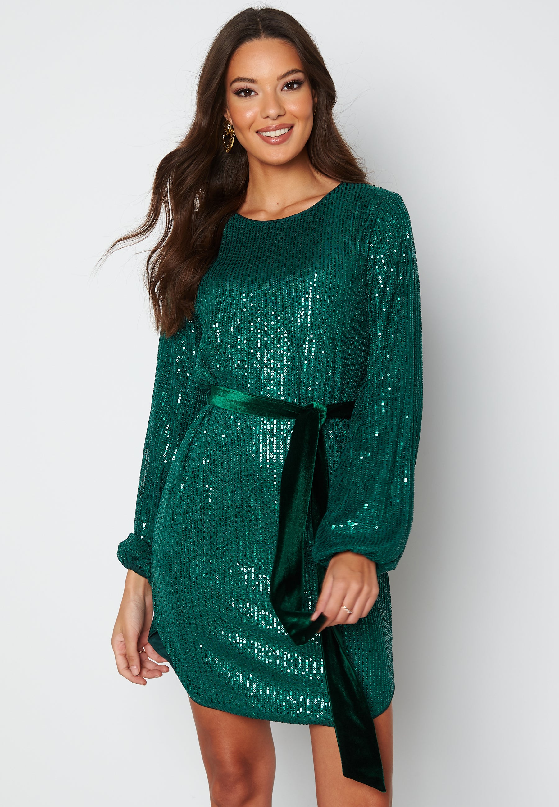 Bubbleroom – Sanja sparkling dress – Christmas dresses – Green Bubbleroom – Sanja sparkling dress – Christmas dresses – Green