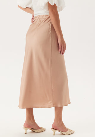 Satin Midi Skirt