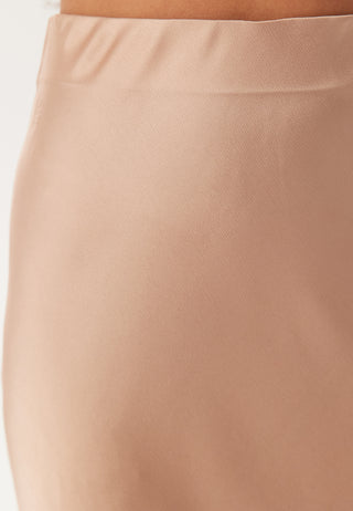 Satin Midi Skirt