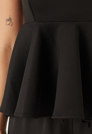 Scuba Peplum Top