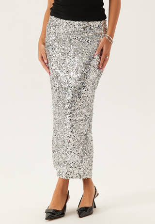 Sequin Midi Skirt